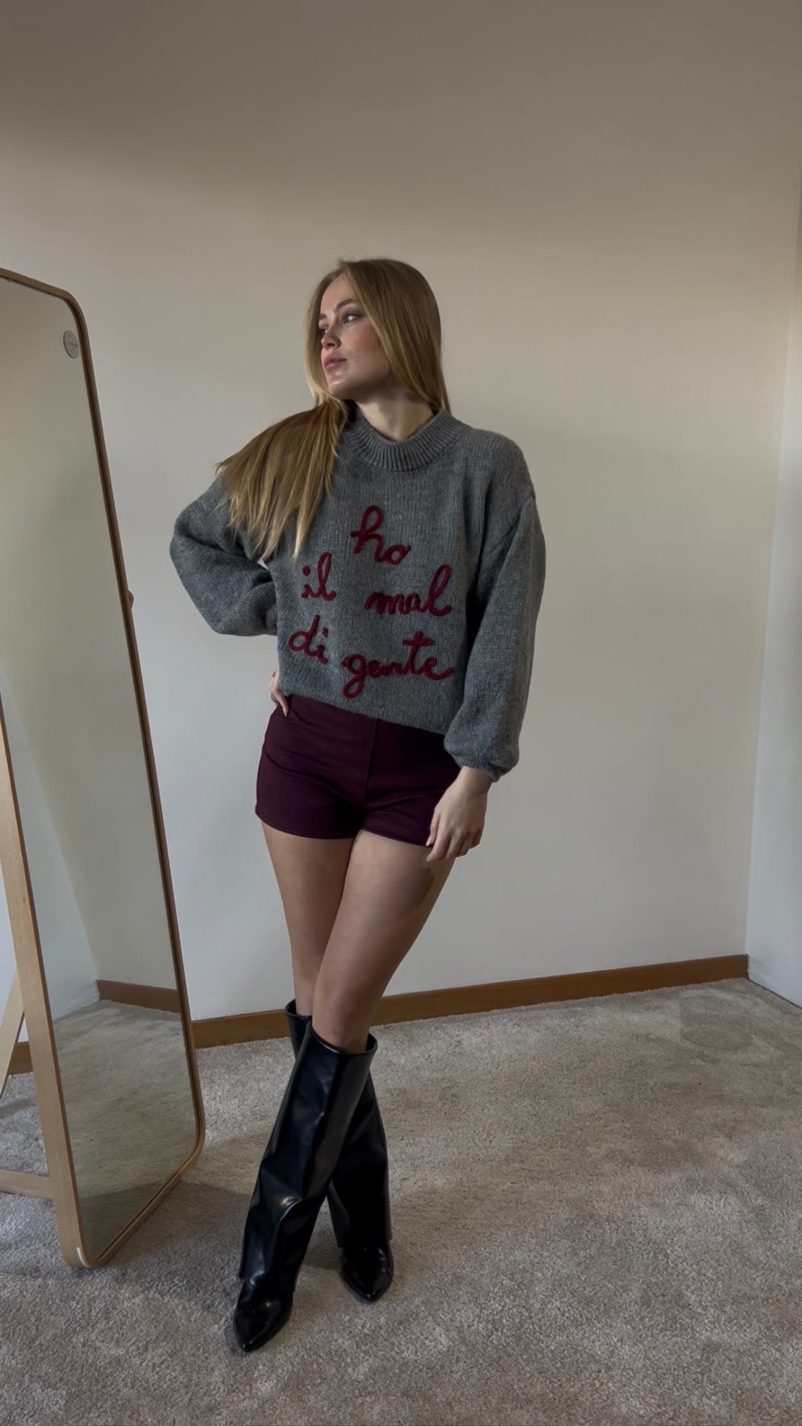 Maglione HO IL MAL DI GENTE