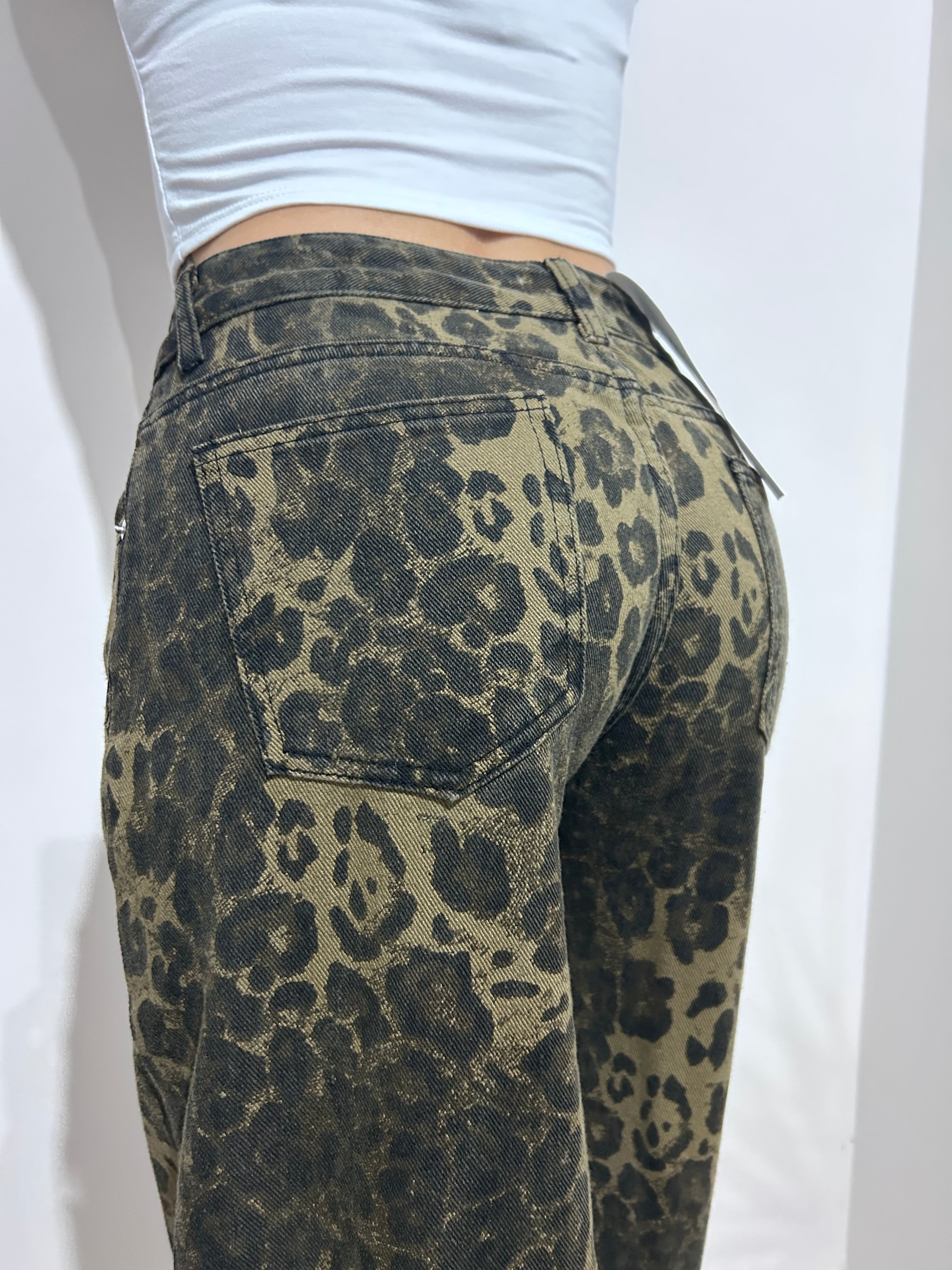 JEANS LEOPARDATO